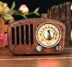 Retro Radio - Met Bluetooth  - Vintage Radio - Draagbaar - FM Radio - Accu -Radio Met bluetooth -AUX
