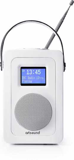 ArtSound R3W, portable radio, FM/DAB+, wit