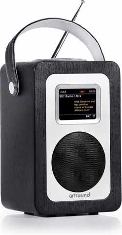 ArtSound R4B, portable radio, FM/DAB+, zwart