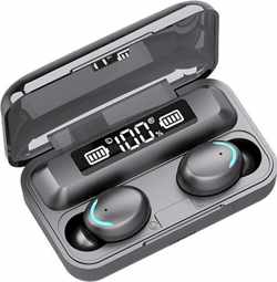 Draadloze oordopjes - Bluetooth oordopjes - Met oplaadbare case - Waterproef - zwart