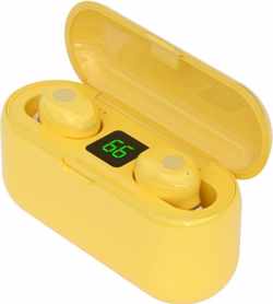 Draadloze oordopjes - Bluetooth oordopjes - Met oplaadbare case - Waterproef - Geel