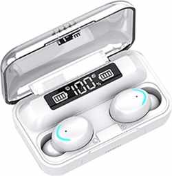 Draadloze oordopjes - Bluetooth oordopjes - Met oplaadbare case - Waterproef - Wit