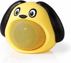 Bluetooth®-Speaker Batterij speelduur: Tot 3 Uur | Handheld Ontwerp | 9 W | Mono | Ingebouwde microfoon | Koppelbaar | Animaticks Dusty Dog | Geel | Dier: hond