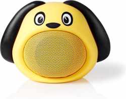 Nedis Bluetooth Speaker | 3 Uur Speeltijd - Koppelbaar - Dog | Geel