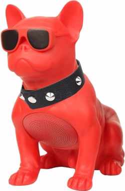 Franse Bulldog - Bluetooth Speaker - Bulldog Bluetooth Stereo Bass speaker - Rood