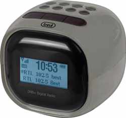 Trevi RC80D2 DAB - Klokradio met digitale ontvanger DAB / DAB+ / FM - metaal