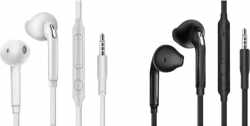 In-ear Koptelefoon - S6-Compatibel voor Android en IOS - Ooordopjes met Microfoon en Bediening -  Zwart
