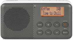 Sangean Pocket 640 - DPR-64 - Pocket radio met DAB+/FM en wekker - Grijs/Wit