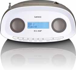 Lenco SCD-69 - Draagbare DAB+ Radio/CD-speler - Taupe/Wit