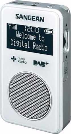Sangean DPR-34 - Draagbare radio met DAB+ - Wit