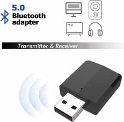 DrPhone StreamX4 Bluetooth 5.0 - Transmitter RX/TX Lip Synchroom - Wireless ontvanger / Zender / Receiver voor TV / PC / Auto - Zwart