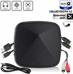 Easylife® Bluetooth 5.0 Transmitter Receiver - Zender & Ontvanger - HD Geluid - Audio - BT Adapter - PC - TV - Auto - Speaker - 15-18 uur Draadloos Streamen