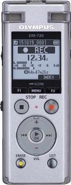 Olympus DM-720 + ME-30 + CS150 + E39 Intern geheugen Zwart dictaphone