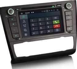 Voltario® 7 "Android 8.0 Autoradio met navigatie, bluetooth en DVD. Autonavigatie voor BMW E81 Hatchback E82 Coupe E88 Convertible