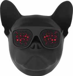 Wonky Monkey Bulldog Led Speaker - Draadloze Bluetooth Speaker - Zwart