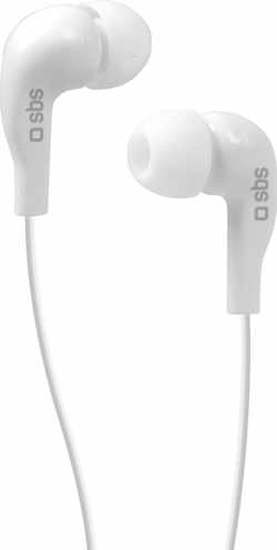 SBS Stereo in-ear earset Jack 3,5 mm, Wit