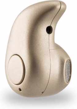 Sinji Bluetooth Headset - Handsfree Bellen - Auto Draadloos Bellen - In-Ear - Goud