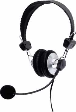 König Headset On-Ear 2x 3.5 mm Ingebouwde Microfoon Zwart