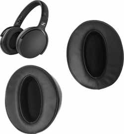 Luxe Lederen Oorkussen Set Voor Sennheiser HD 350BT - Vervangende Koptelefoon Earpads - Oor Kussens - Ear Pads - Oorkussens Met Noise Cancelling Memory Foam Binnenlaag - Zwart