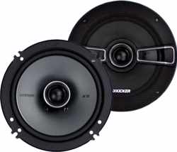 Kicker 41KSC654 6.5" 200 Watt 2-Way Car Audio Coaxial Speakers KSC65 (2 Pair)
