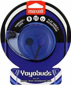 Maxell Yoyo Buds Headset In-ear Zwart, Blauw