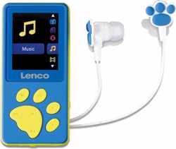 Lenco Xemio-560BU - MP3/MP4 speler met 8GB geheugen - Blauw