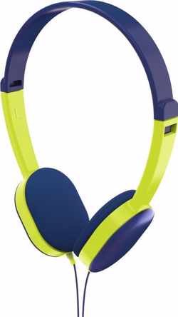 Hama Kinderkoptelefoon "Kids", on-ear, volumebegrenzing, blauw/groen