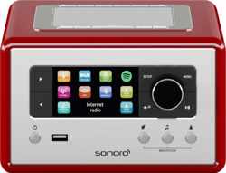 Sonoro RELAX V2 - Internet Radio - DAB + radio en Bluetooth - Rood