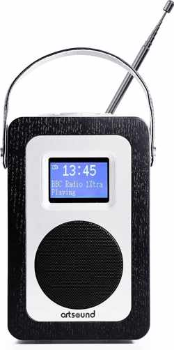 ArtSound R3B, portable radio, FM/DAB+, zwart