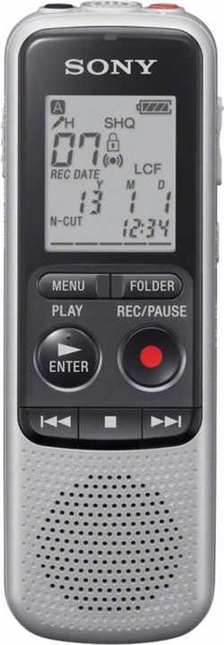 Sony ICD-BX140 - Voicerecorder - 4GB - lichtgrijs