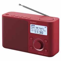 Sony XDR-S61D DAB+ radio rood