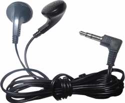 SoundLAB stereo earphones voor tours, musea, scholen etc. / zwart - 1,2 meter