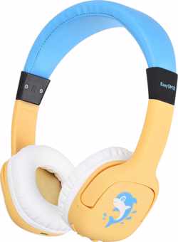 SMX Draadloze Headset voor kinderen - Anti-gehoorschade: gelimiteerd op 85 decibel - Bluetooth - Ook bedraad te gebruiken (AUX)