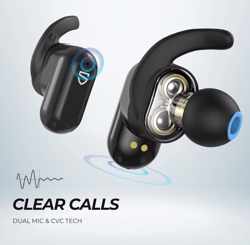 SoundPEATS Truengine 2 Headset In-ear true wireless oortjes  harde Bass | Zwart