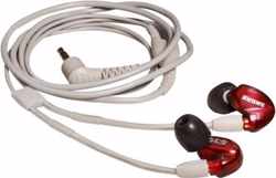 Shure SE535LTD-EFS hoofdtelefoon/headset In-ear 3,5mm-connector Rood