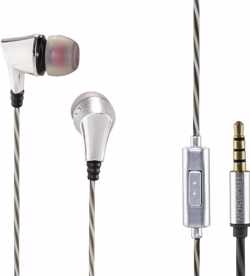 Thomson EAR3207SI koptelefoon, in-ear, microfoon, zilver