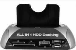 HDD-dockingstation alles in 1 dockingstation. Ondersteunt USB 2.0, Sata I en II, harde schijven,