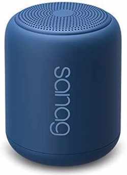 Bluetooth Luidspreker,Draagbare Luidsprekers Bluetooth 5.0 Basseffecten Batterij 1200 mAh 18 uur Speeltijd IPX5 Waterdicht,Mini Bluetooth luidspreker ondersteuning TWS handsfree bellen TF kaart- blauw