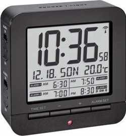 TFA Dostmann 60.2536.01 Radio Alarm clock Black Alarm times 4