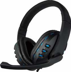 KEM Koptelefoon | Headset Met Microfoon | Gaming Headset | headset met microfoon voor laptop  BLAUW