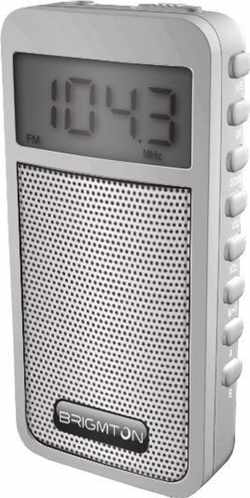 Brigmton BT-126 Draagbaar Digitaal Wit radio