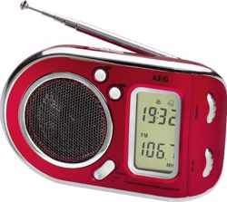 AEG WE 4125 Draagbaar Digitaal Rood radio