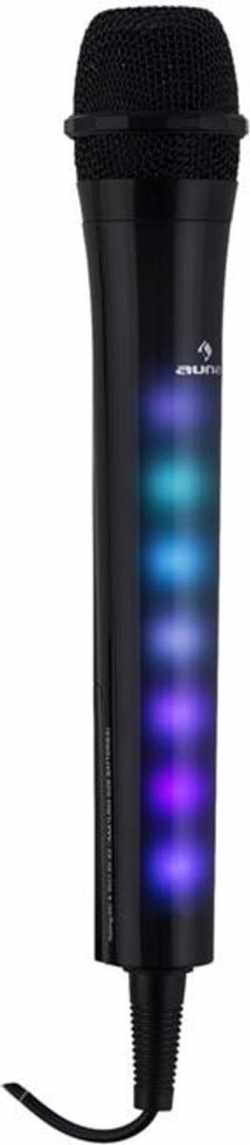 Kara Dazzl LED lichteffect karaoke microfoon zwart