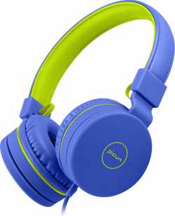 Lovnix C30 - On-Ear Kinderkoptelefoon met Volume Begrenzing 85dB - Koptelefoon voor Kinderen met Flexibele Hoofdband - Blauw