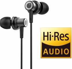 Tuddrom R3 Zwart - Hi-Res Metalen In Ear Oordopjes met Microfoon - Titanium High Quality Dynamic Drivers - 2 Jaar Garantie