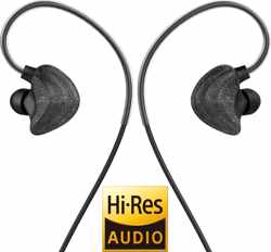 UiiSii CM5 Zwart - Hi-Res in-ear oortjes van professionele kwaliteit - Uniek design - Coax