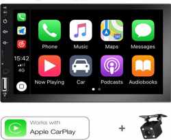 Boscer® Autoradio | 2Din Universeel | Apple Carplay | 7' HD touchscreen | USB - AUX - Bluetooth | Achteruitrijcamera