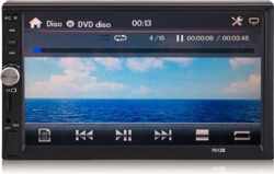 autoradio 7" HD dubbel din. Bluetooth, USB, AUX, Handsfree met touchscreen & afstandsbediening