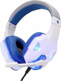 DMV Gaming Headset met LED Verlichting - Gaming Koptelefoon - Voor Playstation 4 en Playstation 5 en Xbox One - Professionele Gaming Headset - Comfortabele oorkussens - Ps5 en Ps4 Headset - Surround sound & Noise Cancelling Hoofdtelefoon