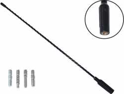 Automax Antenne vervangingsmast  - Autotoebehoren - 41 cm - 4 adapters